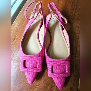 Flat Sling Back Pink  Shoes